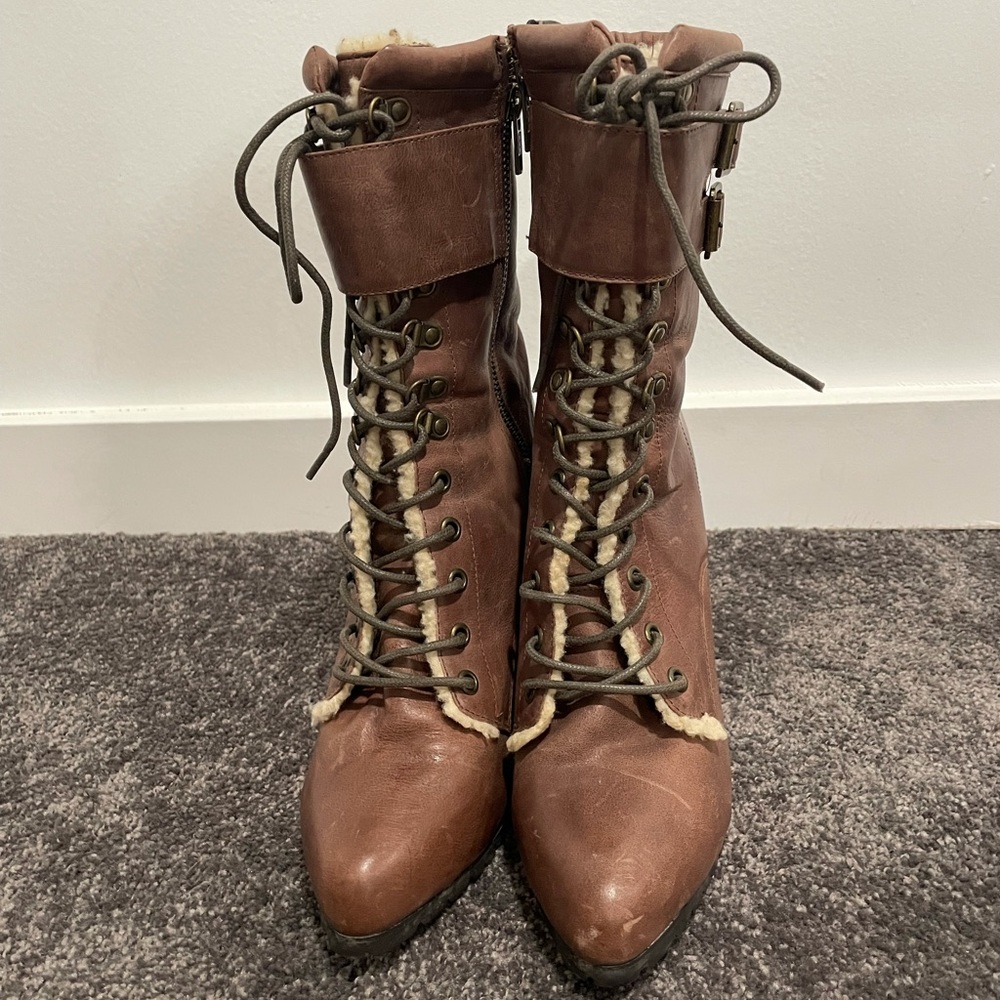 Laced up ALDO winter boots